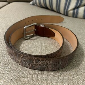 Martin Dingman Grey Tortoise Shell Belt - size 44 basically new! MINT